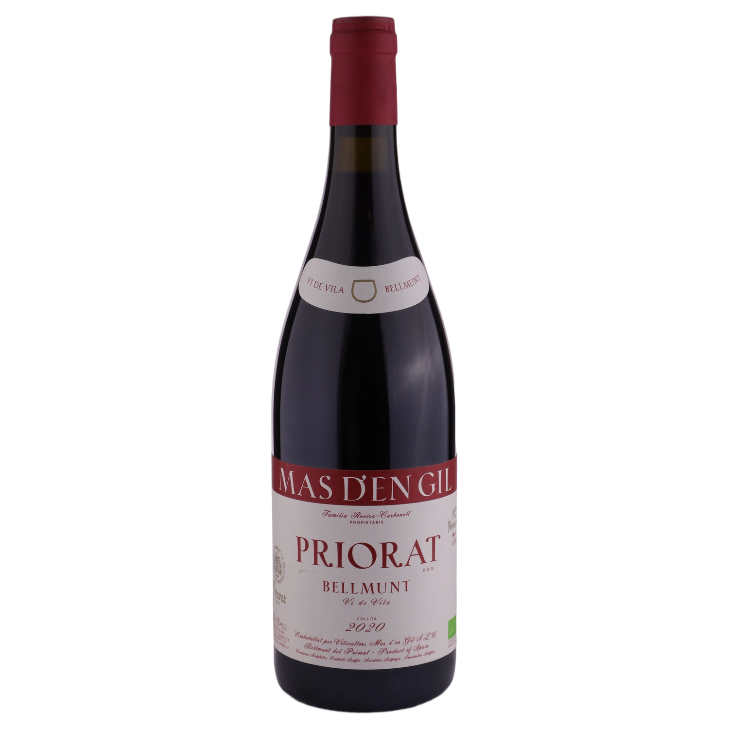 A bottle of 2020 Mas d'en Gil Bellmunt Negre 750ml Red Wine