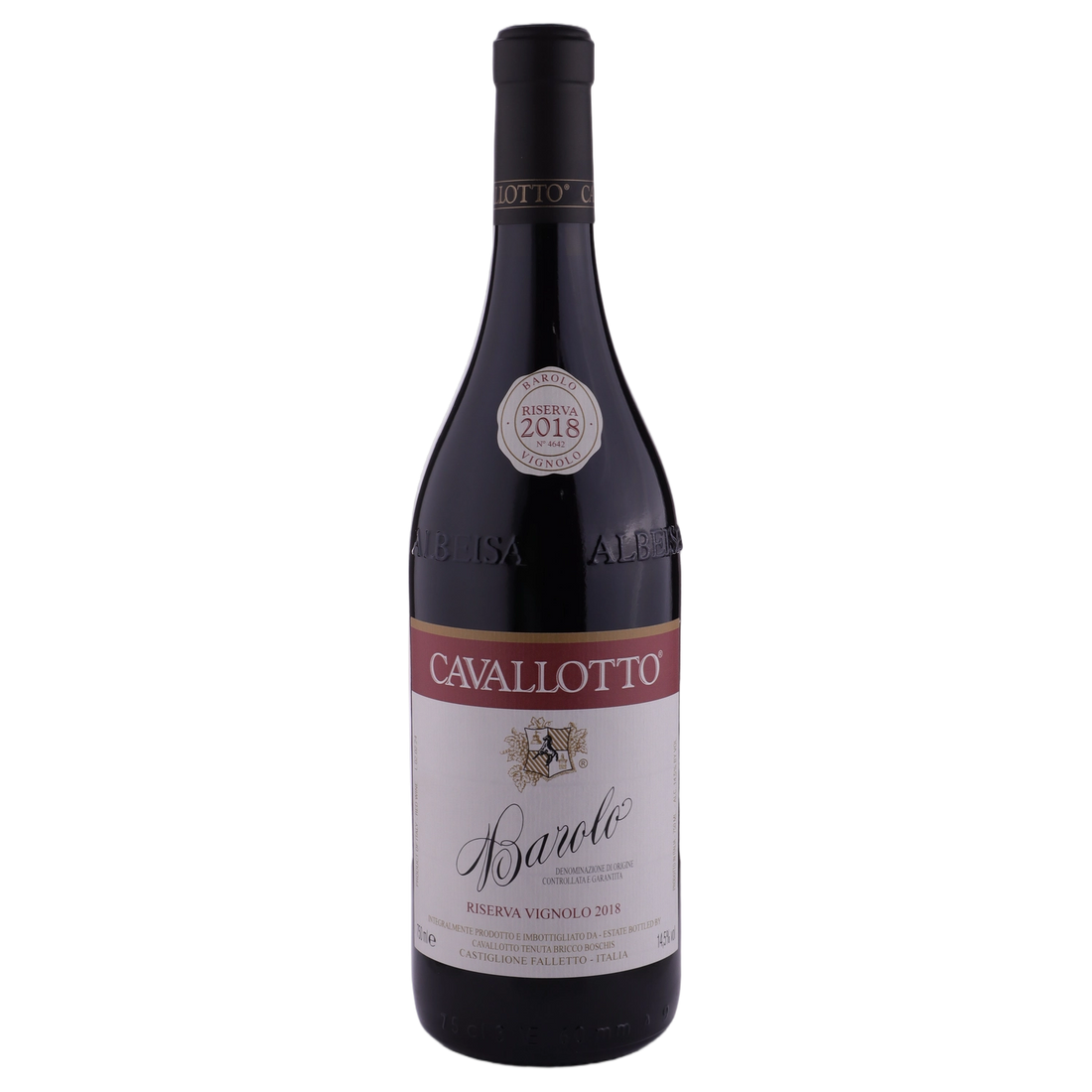 A bottle of 2018 Cavallotto Barolo Riserva Vignolo 750ml Red Wine
