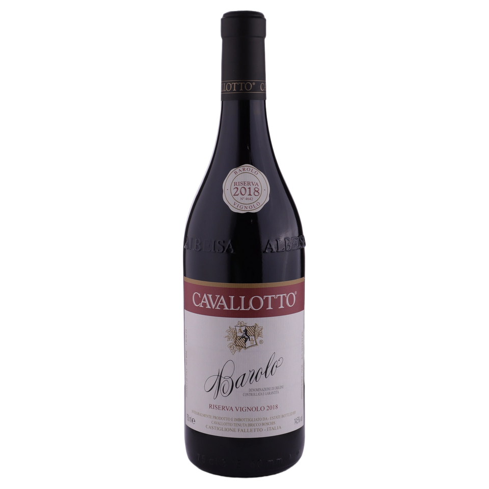 A bottle of 2018 Cavallotto Barolo Riserva Vignolo 750ml Red Wine