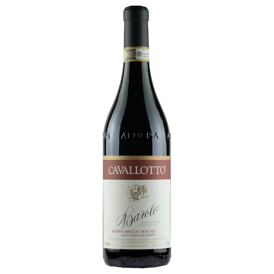 A bottle of 2018 Cavallotto Barolo Riserva Bricco Boschis Vigna San Giuseppe () 1500ml Red Wine