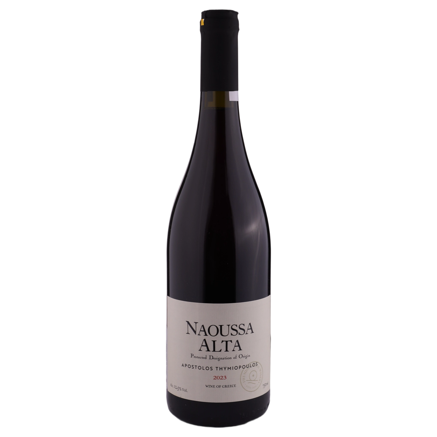 A bottle of 2023 Thymiopoulos Alta Xinomavro 750ml Red Wine