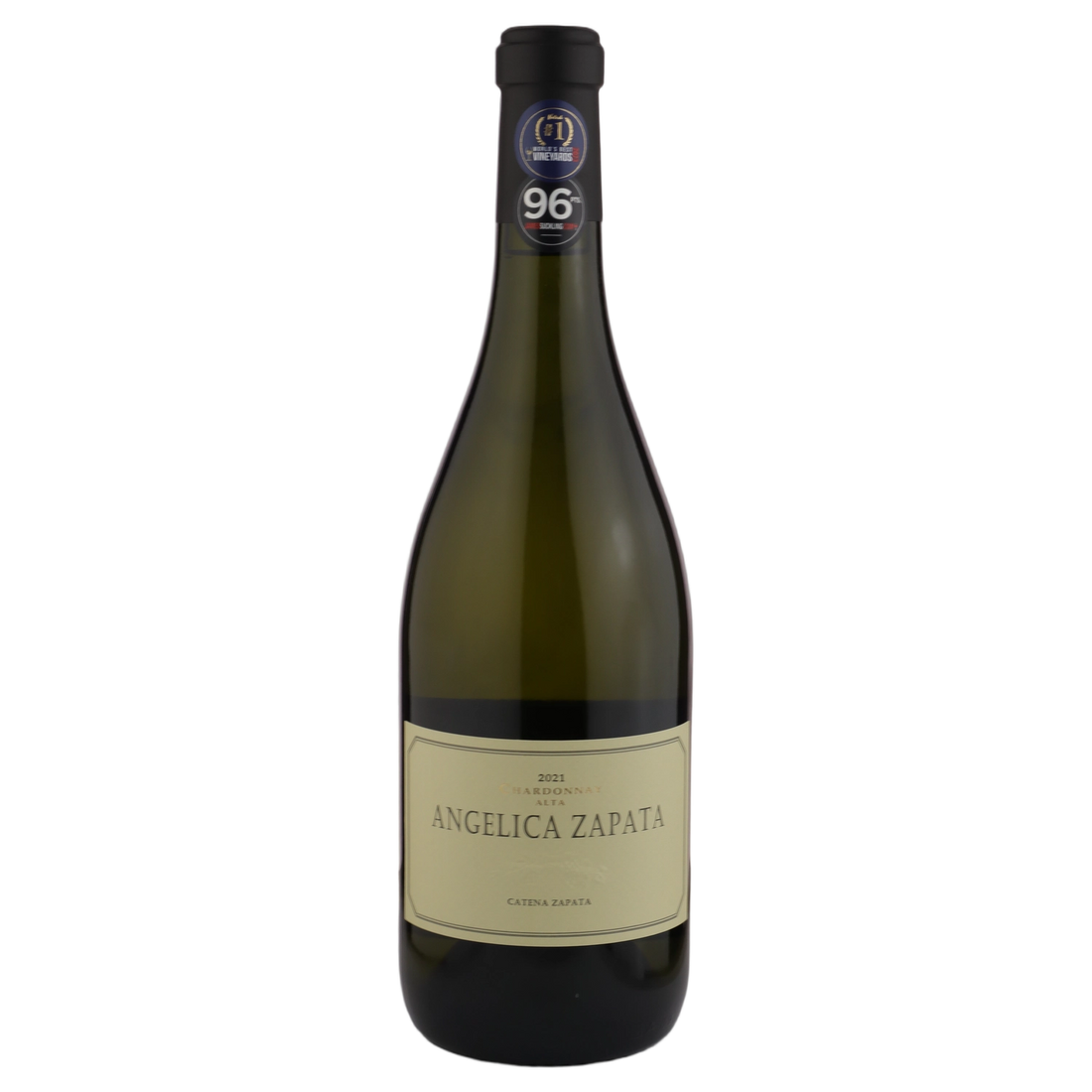 A bottle of 2021 Angélica Zapata Chardonnay Alta 750ml White Wine