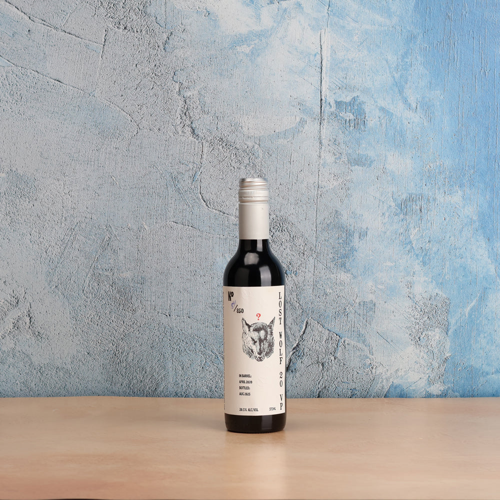 A bottle of 2020 Lost Wolf Barossa Valley Fortified Shiraz 2020 () 375ml Red Wine