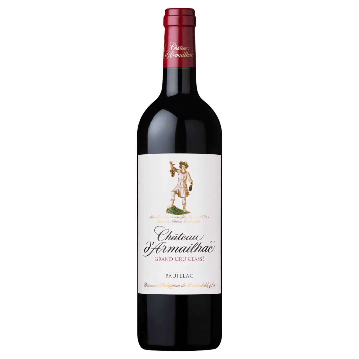 A bottle of 2015 Chateau D'Armailhac 2015 1500ml Red Wine