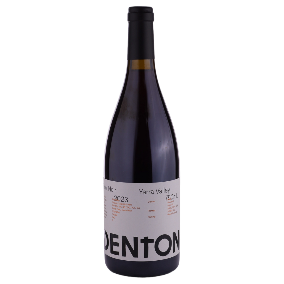A bottle of 2023 Denton Pinot Noir 750ml Red Wine