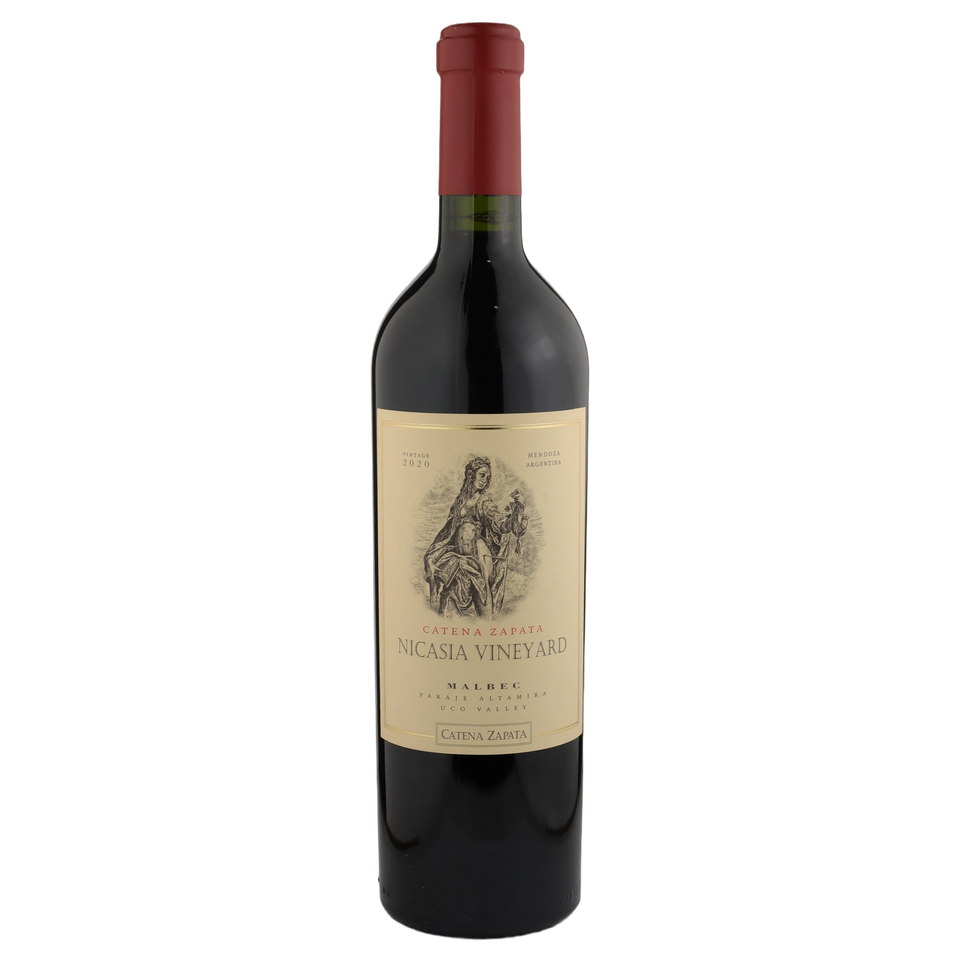 A bottle of 2020 Bodega Catena Zapata Nicasia Vineyard Malbec 750ml Red Wine