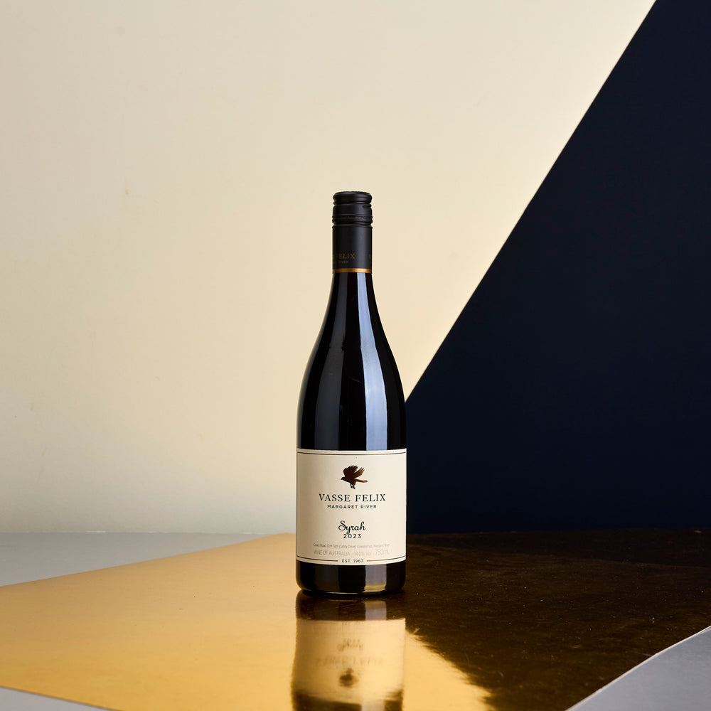 A bottle of 2023 Vasse Felix Syrah 750ml Red Wine