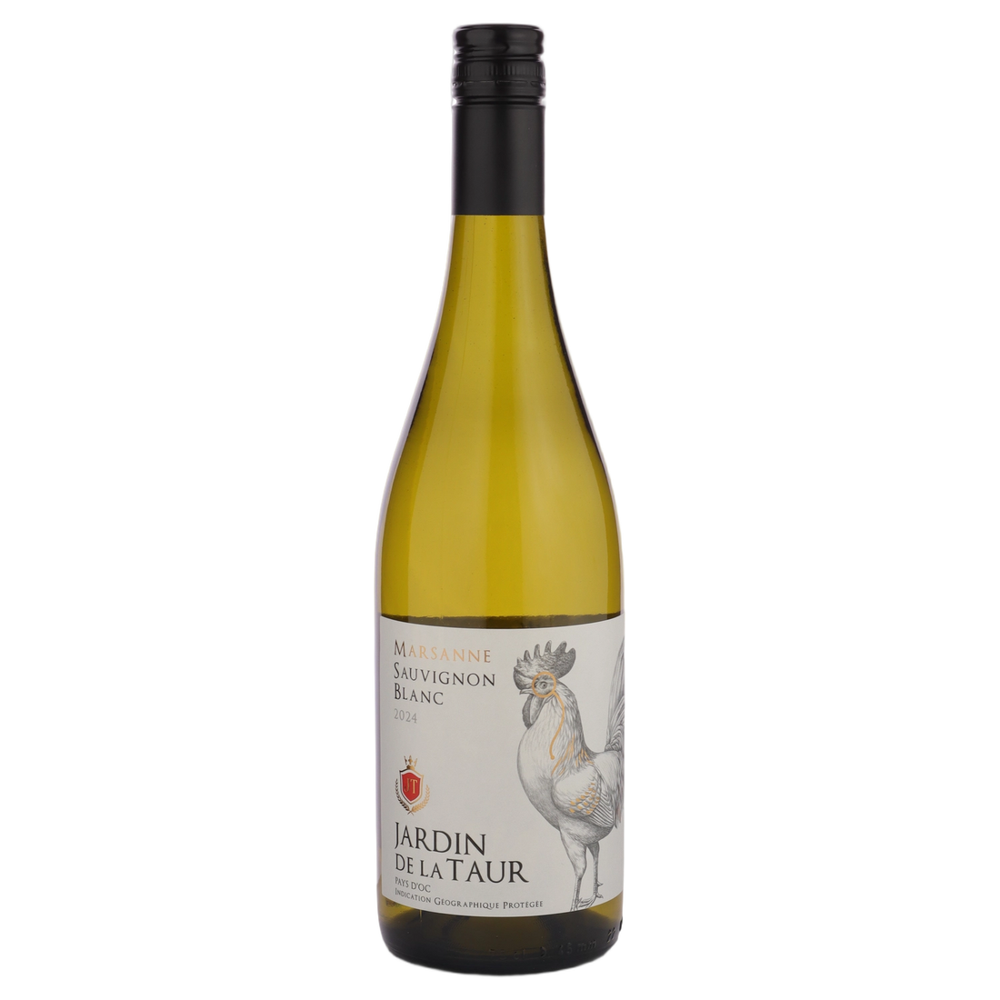 A bottle of Jardin De La Taur Marsanne Sauvignon Blanc Pays d'OC IGP 2024 750ml White Wine