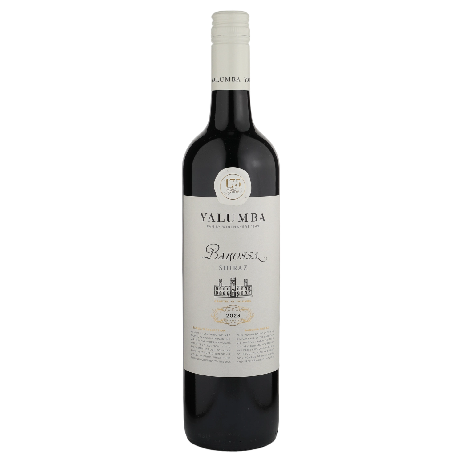 A bottle of 2023 Yalumba Samuel's Collection Barossa Shiraz 750ml Red Wine