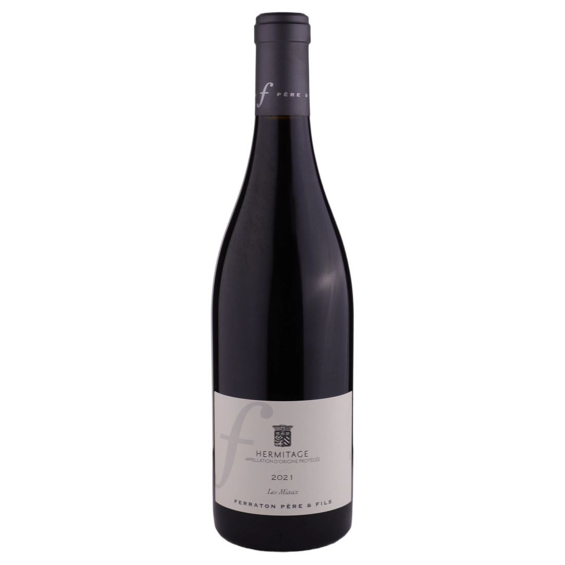A bottle of Ferraton Hermitage les Miaux Red 2021 750ml Red Wine
