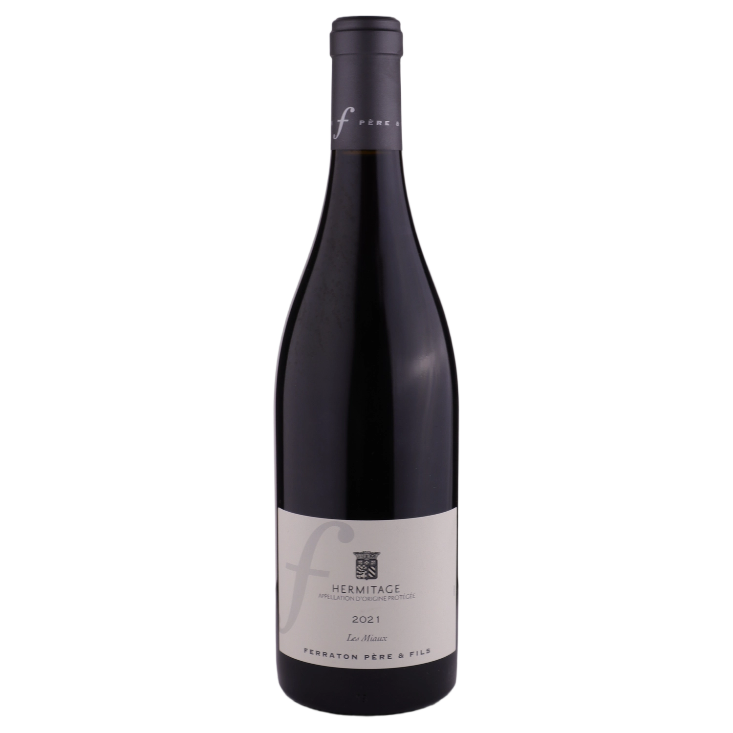 A bottle of Ferraton Hermitage les Miaux Red 2021 750ml Red Wine