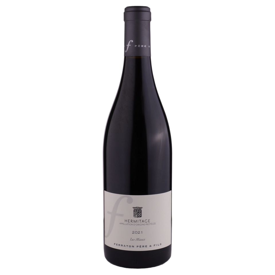 A bottle of Ferraton Hermitage les Miaux Red 2021 750ml Red Wine
