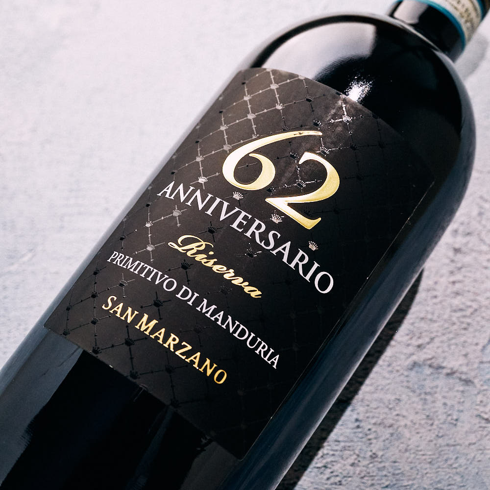 San Marzano Anniversario 62 Primitivo di Manduria DOP Riserva 2019