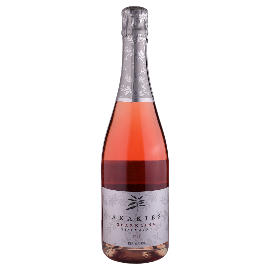 A bottle of 2024 Kir Yianni Akakies Sparkling Rose 750ml Sparkling Wine
