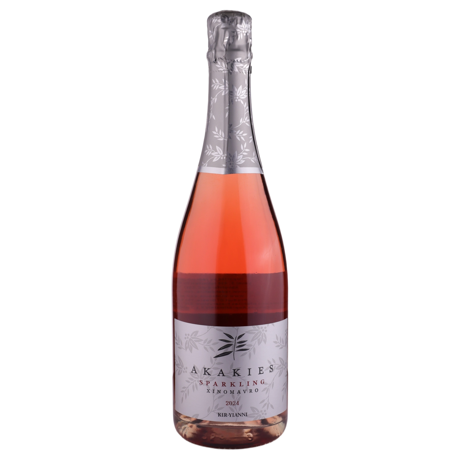 A bottle of 2024 Kir Yianni Akakies Sparkling Rose 750ml Sparkling Wine