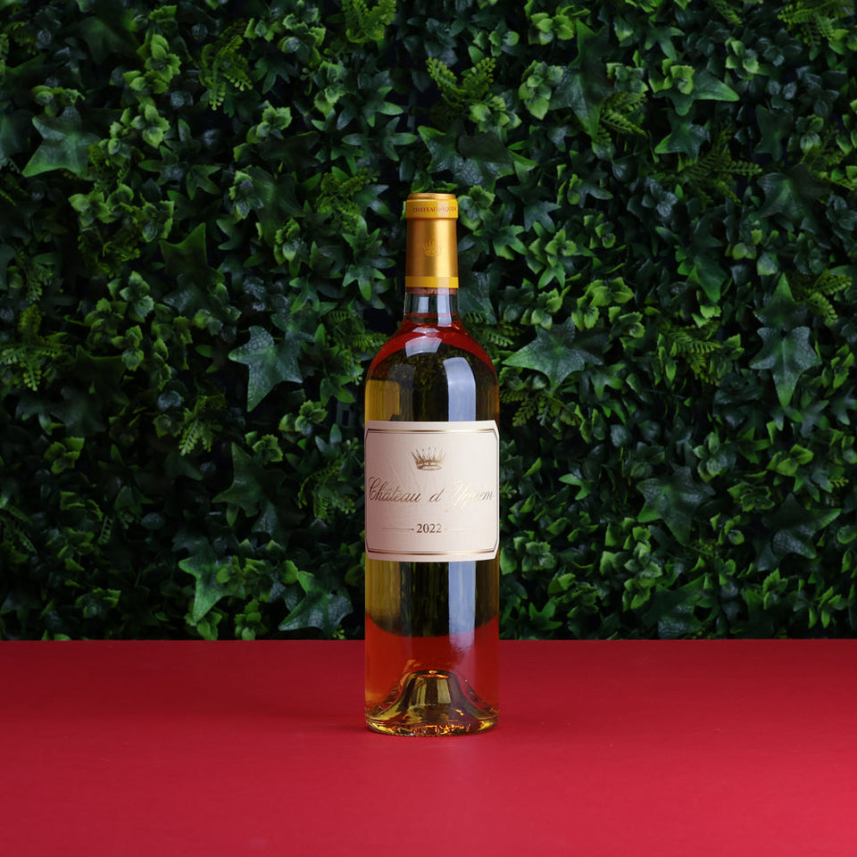 A bottle of 2022 Chateau Yquem 2022 750ml Fortified Wine