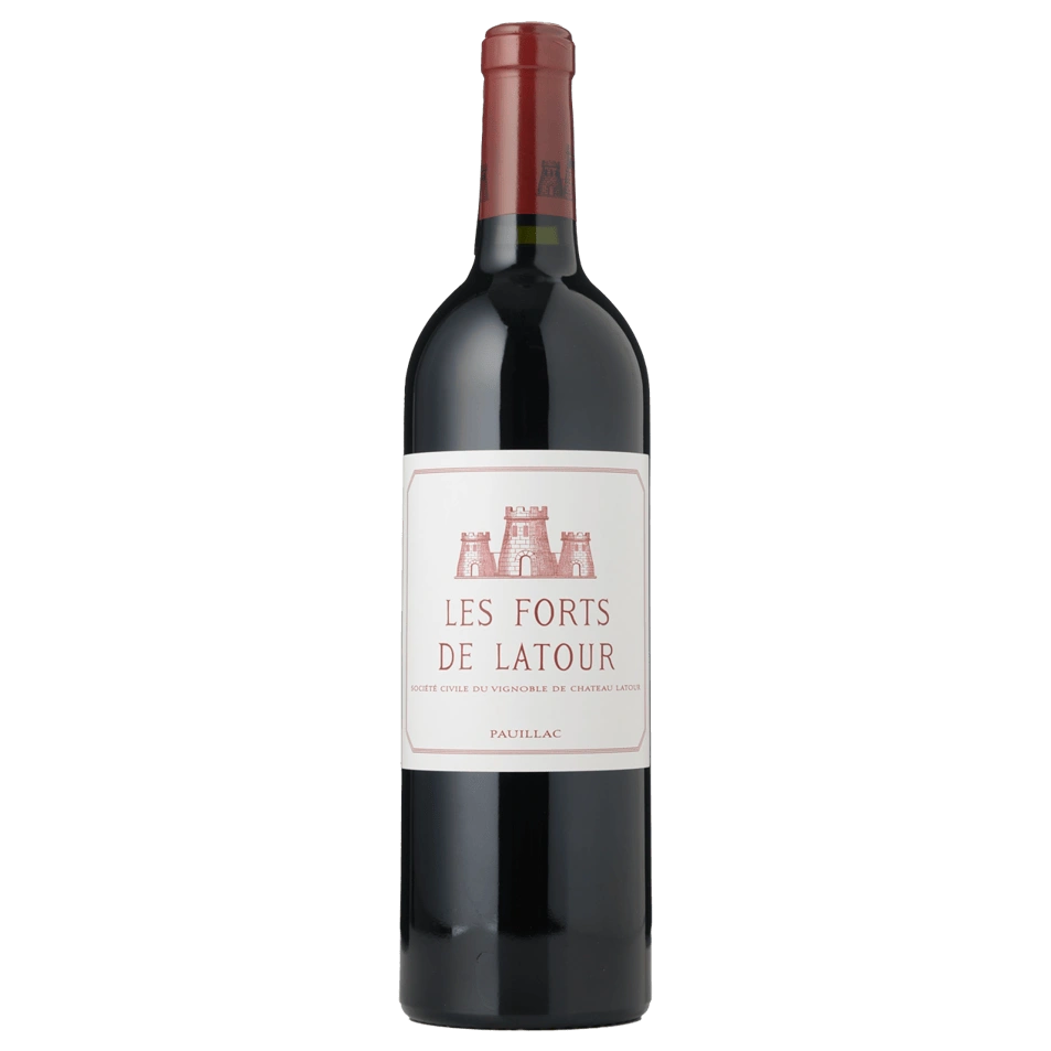 A bottle of 2019 Chateau Latour Les Forts de Latour 750ml Red Wine