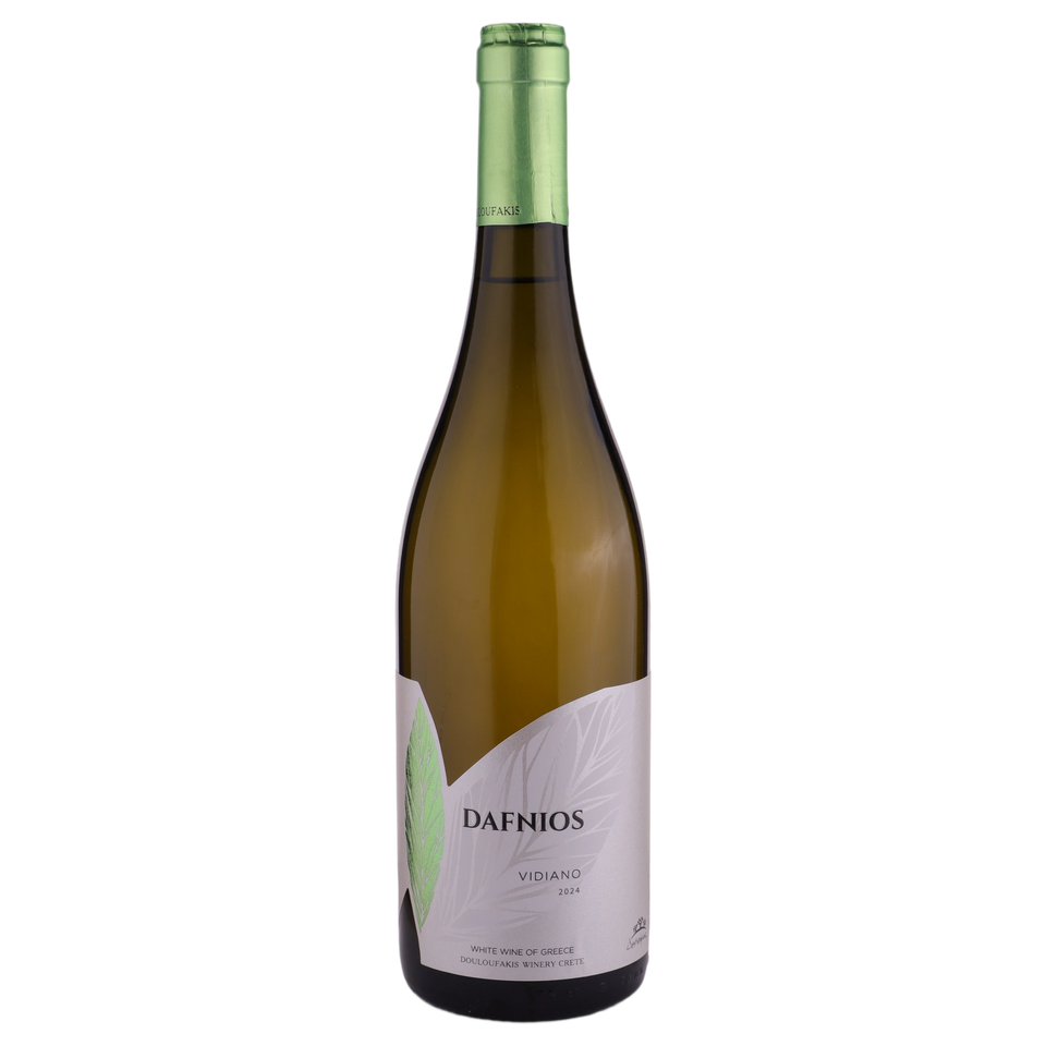 A bottle of 2024 Douloufakis Dafnios Vidiano 750ml White Wine