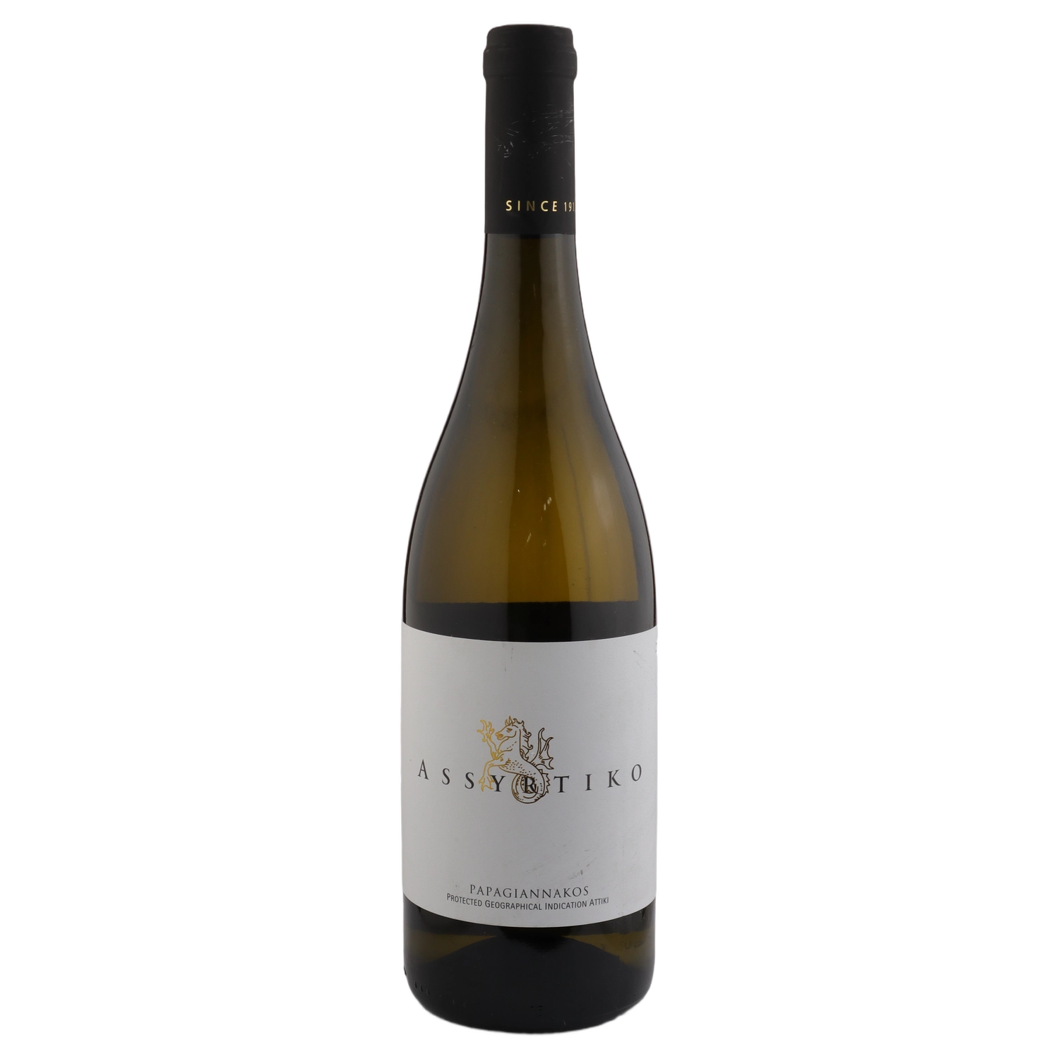 A bottle of 2024 Papagiannakos Assyrtiko 750ml White Wine
