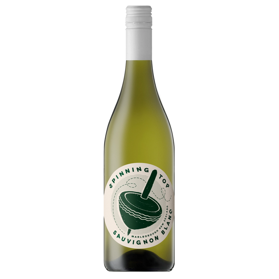 A bottle of 2024 Spinning Top Sauvignon Blanc 750ml White Wine