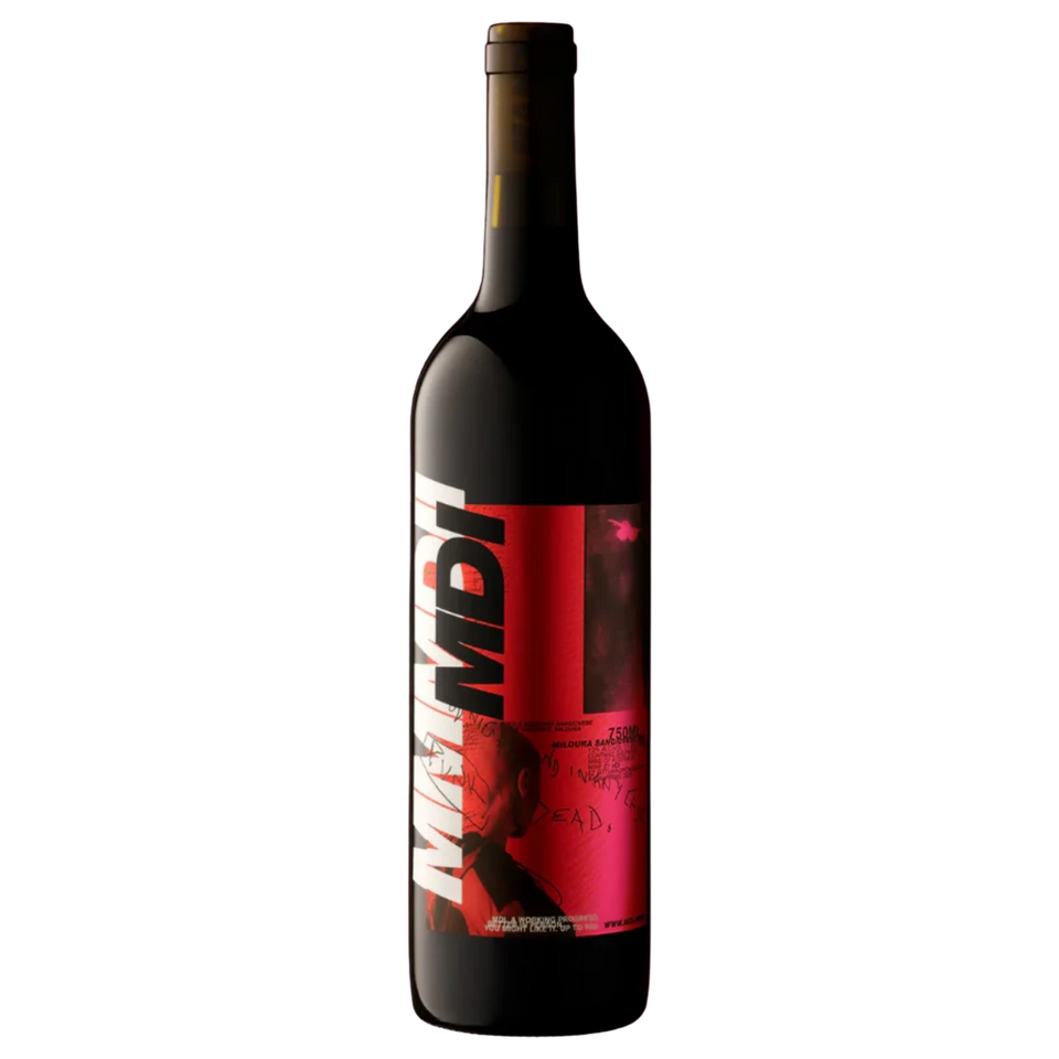 A bottle of MDI Sangiovese 2023 750ml Red Wine