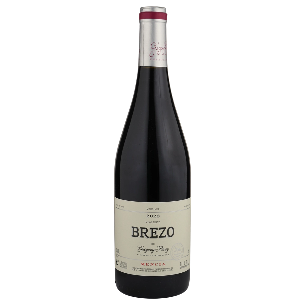 A bottle of 2023 Mengoba Bierzo Brezo Mencía 750ml Red Wine