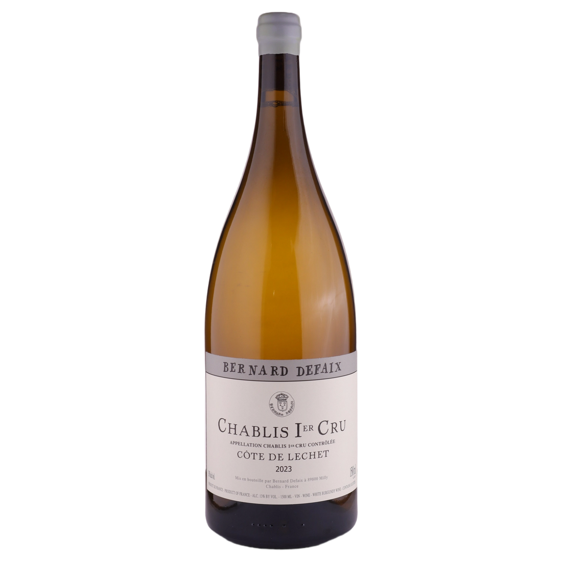 A bottle of 2023 Domaine Bernard Defaix Chablis 1er Cru Côte de Léchet () 1500ml White Wine