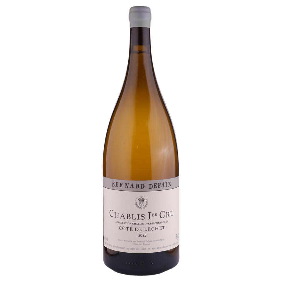 A bottle of 2023 Domaine Bernard Defaix Chablis 1er Cru Côte de Léchet () 1500ml White Wine