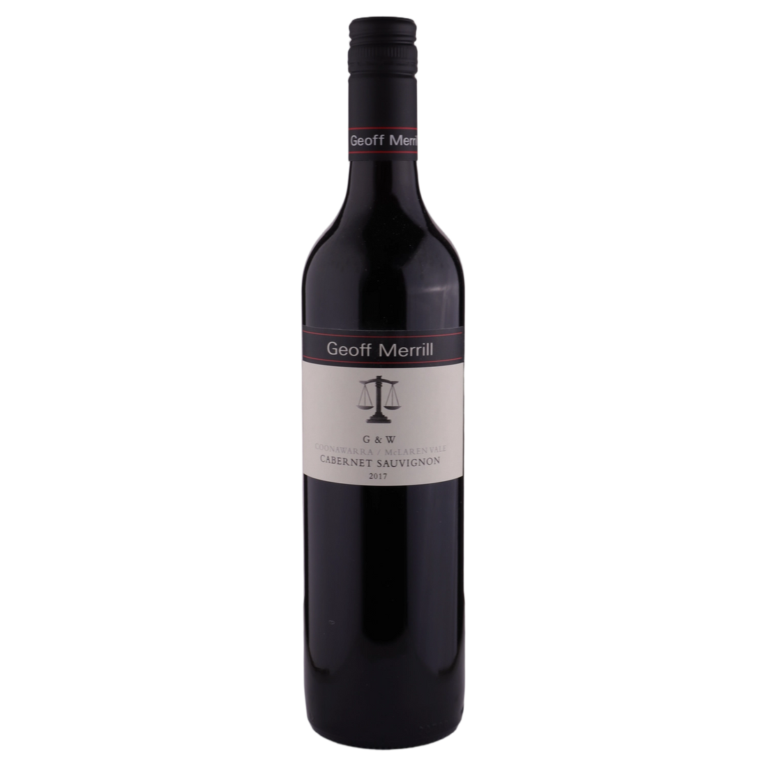 A bottle of 2017 Geoff Merrill G&W Cabernet Sauvignon 750ml Red Wine