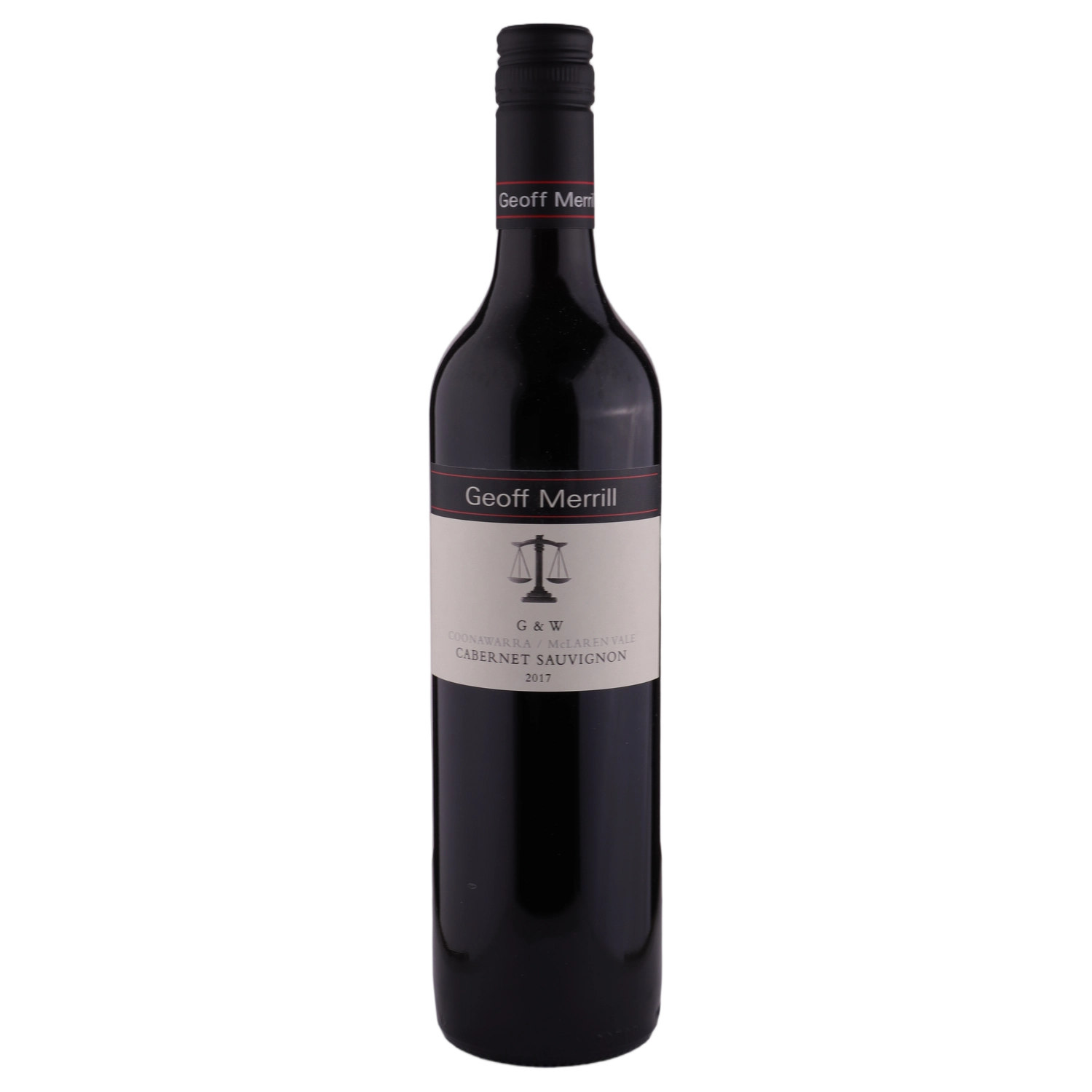 A bottle of 2017 Geoff Merrill G&W Cabernet Sauvignon 750ml Red Wine