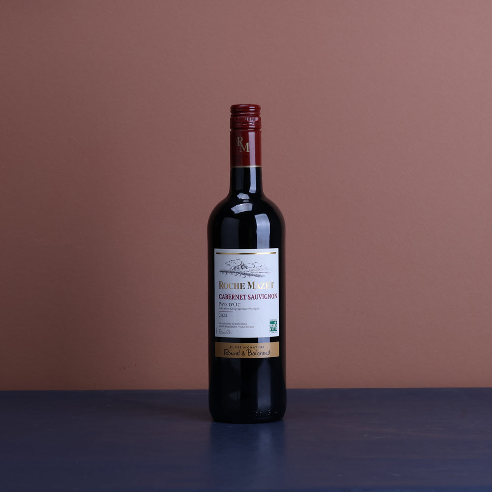 A bottle of 2023 Roche Mazet Pays d'Oc Cabernet Sauvignon 750ml Red Wine