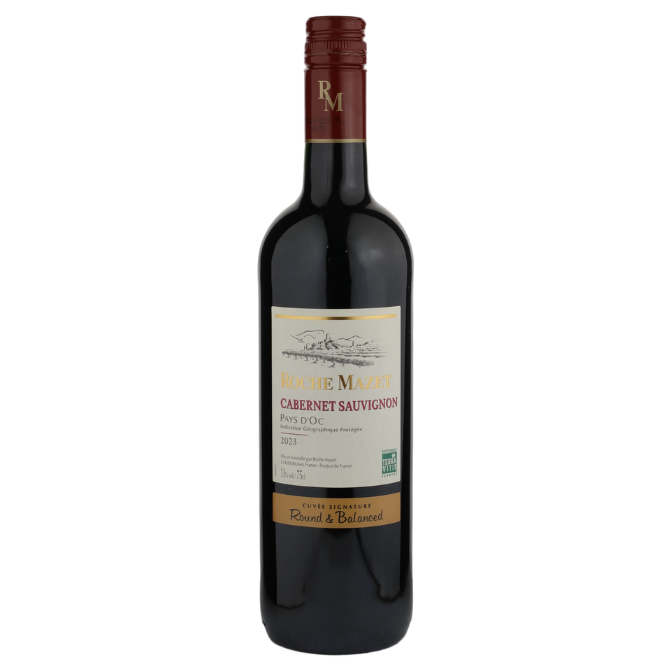 A bottle of 2023 Roche Mazet Pays d'Oc Cabernet Sauvignon 750ml Red Wine