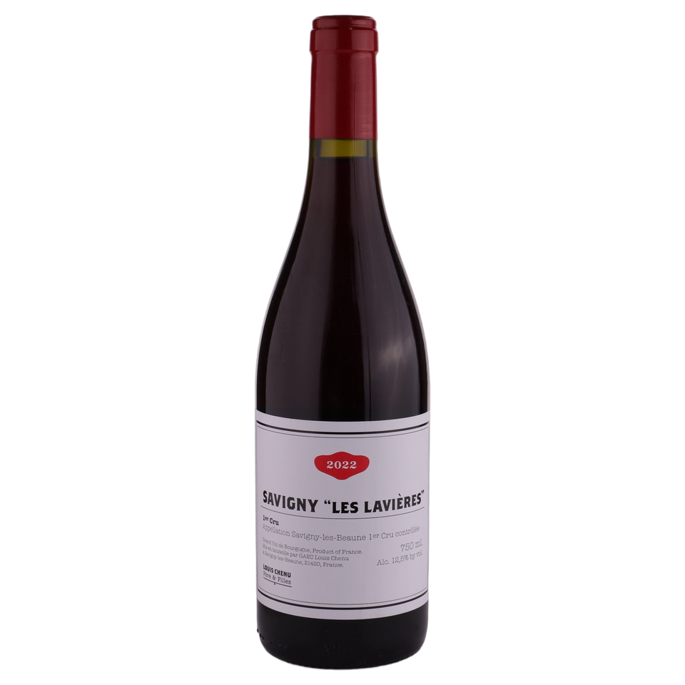 A bottle of 2022 Domaine Louis Chenu Savigny 1er Les Lavieres 750ml Red Wine