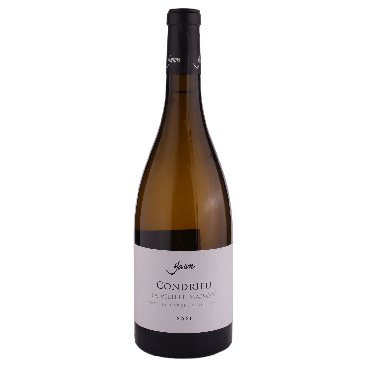 A bottle of 2021 Domaine Garon Condrieu ‘La Vieille Maison’ white 750ml White Wine