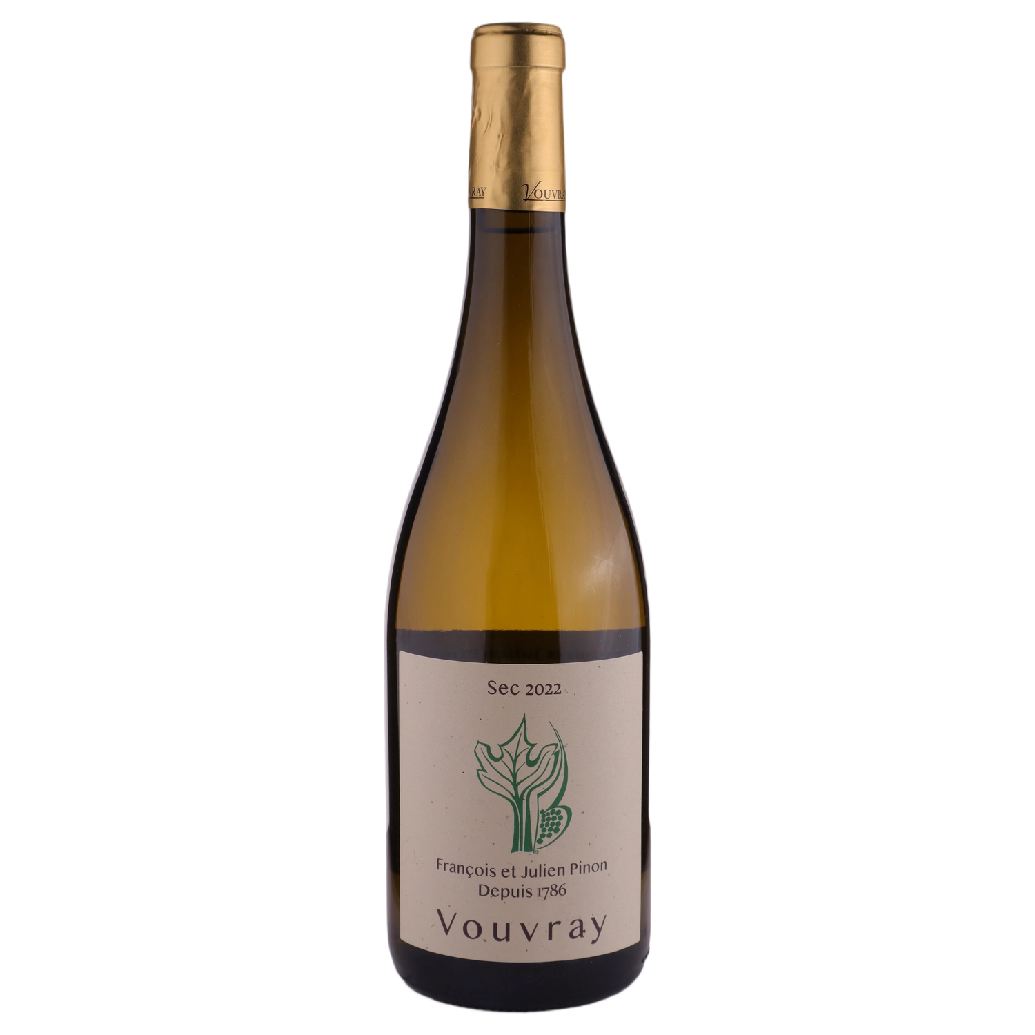 A bottle of 2022 Domaine Francois Pinon Vouvray sec 750ml White Wine