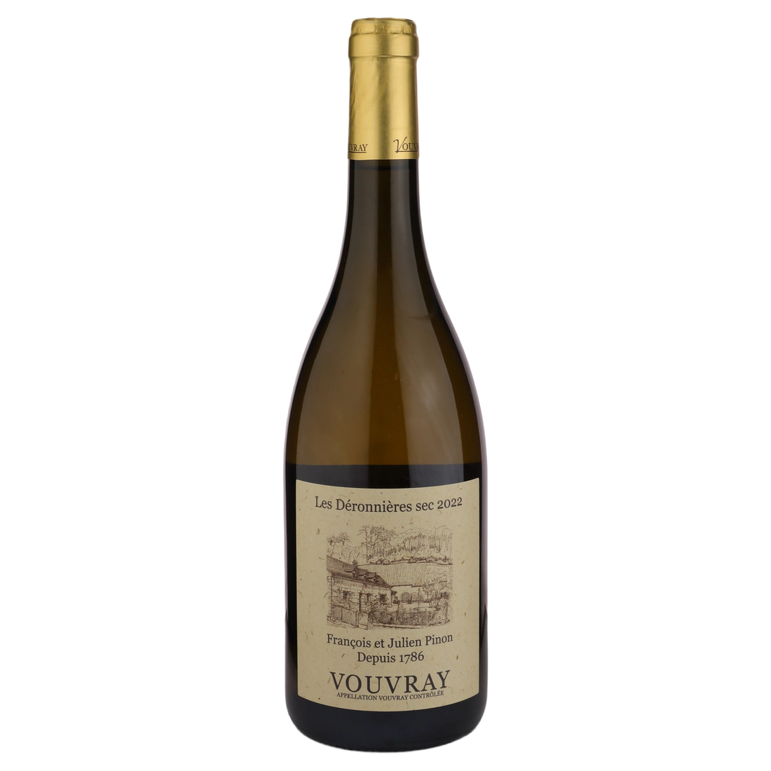 A bottle of 2022 Domaine Francois Pinon Vouvray Deronnieres 750ml White Wine