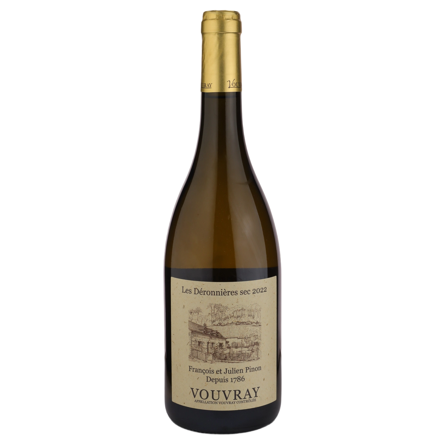 A bottle of 2022 Domaine Francois Pinon Vouvray Deronnieres 750ml White Wine