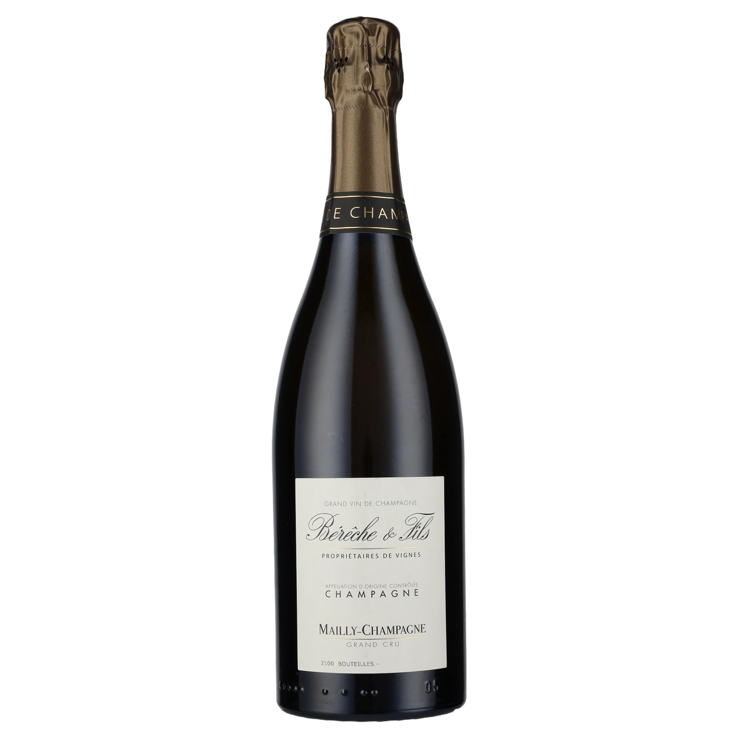 A bottle of 2019 Champagne Bérêche et Fils Grand Cru Mailly Champagne Blanc de Noirs (Disg. Jul 2024) 750ml Sparkling Wine