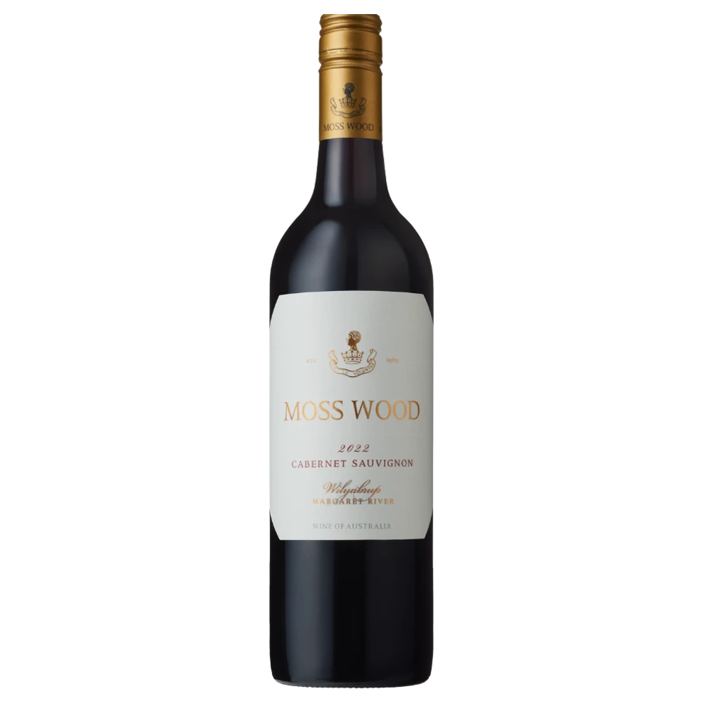 A bottle of 2022 Moss Wood Cabernet Sauvignon 750ml Red Wine