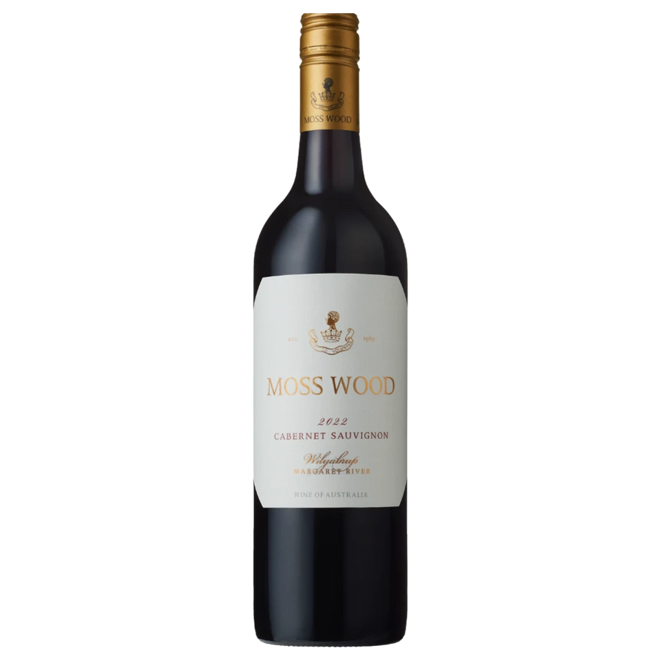 A bottle of 2022 Moss Wood Cabernet Sauvignon 750ml Red Wine