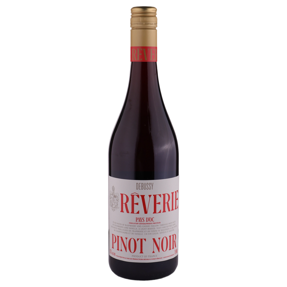 A bottle of 2024 Reverie Pinot Noir 750ml Red Wine
