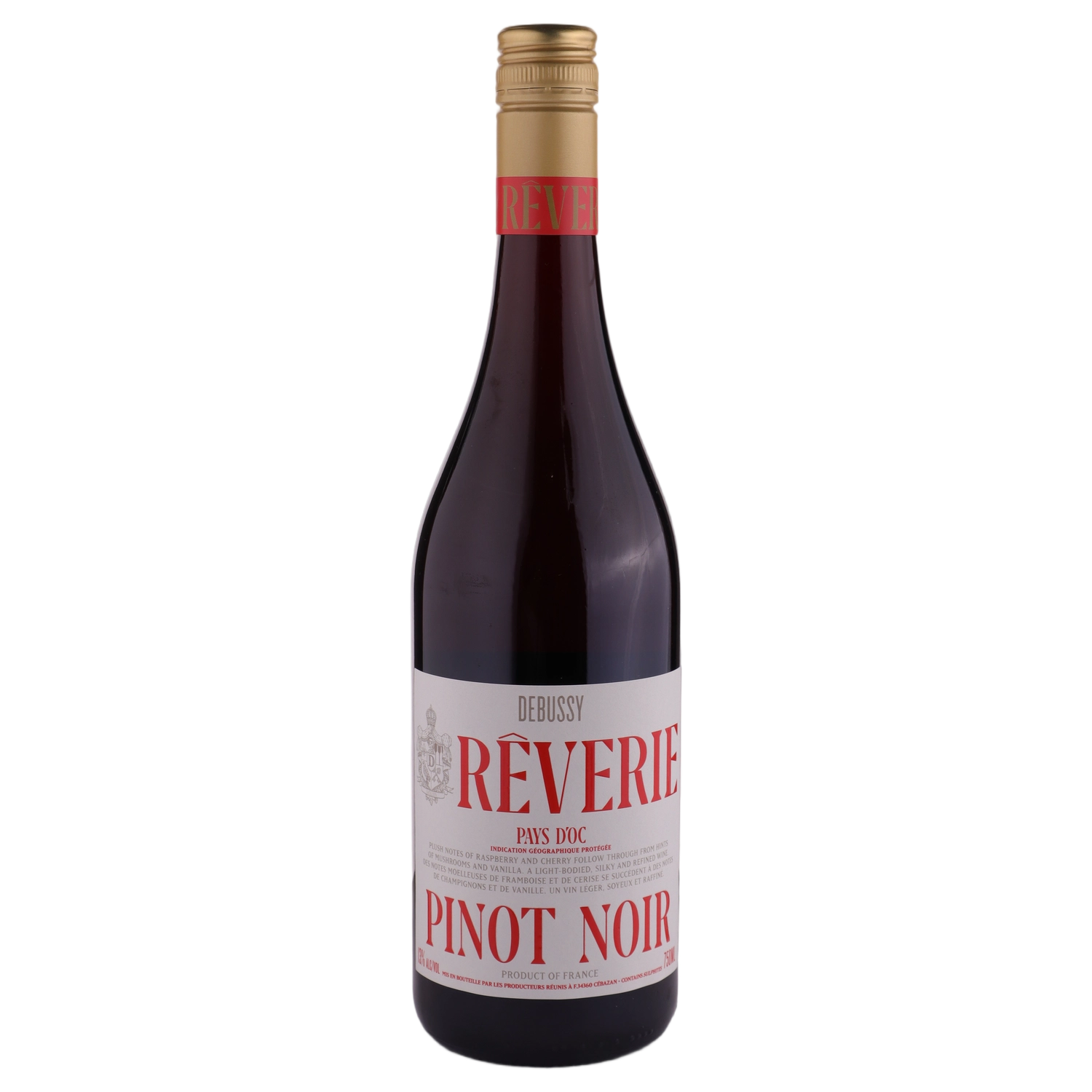 A bottle of 2024 Reverie Pinot Noir 750ml Red Wine