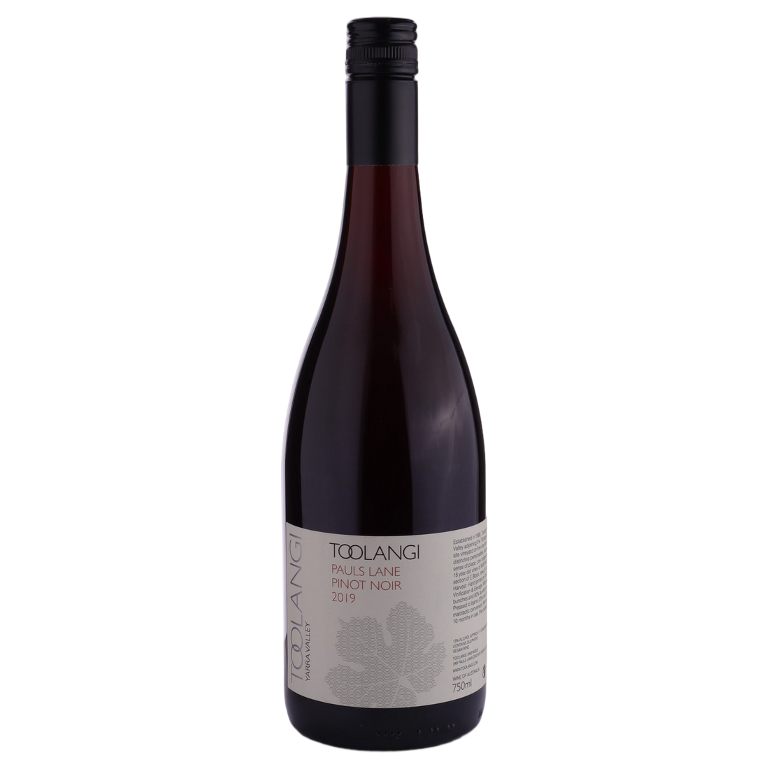 A bottle of 2019 Toolangi Estate Pauls Lane Pinot Noir 750ml Red Wine