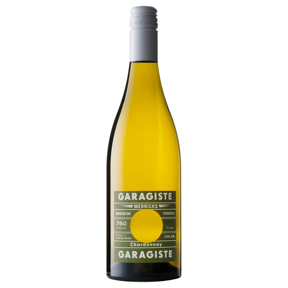 A bottle of 2024 Garagiste Merricks Chardonnay 750ml White Wine