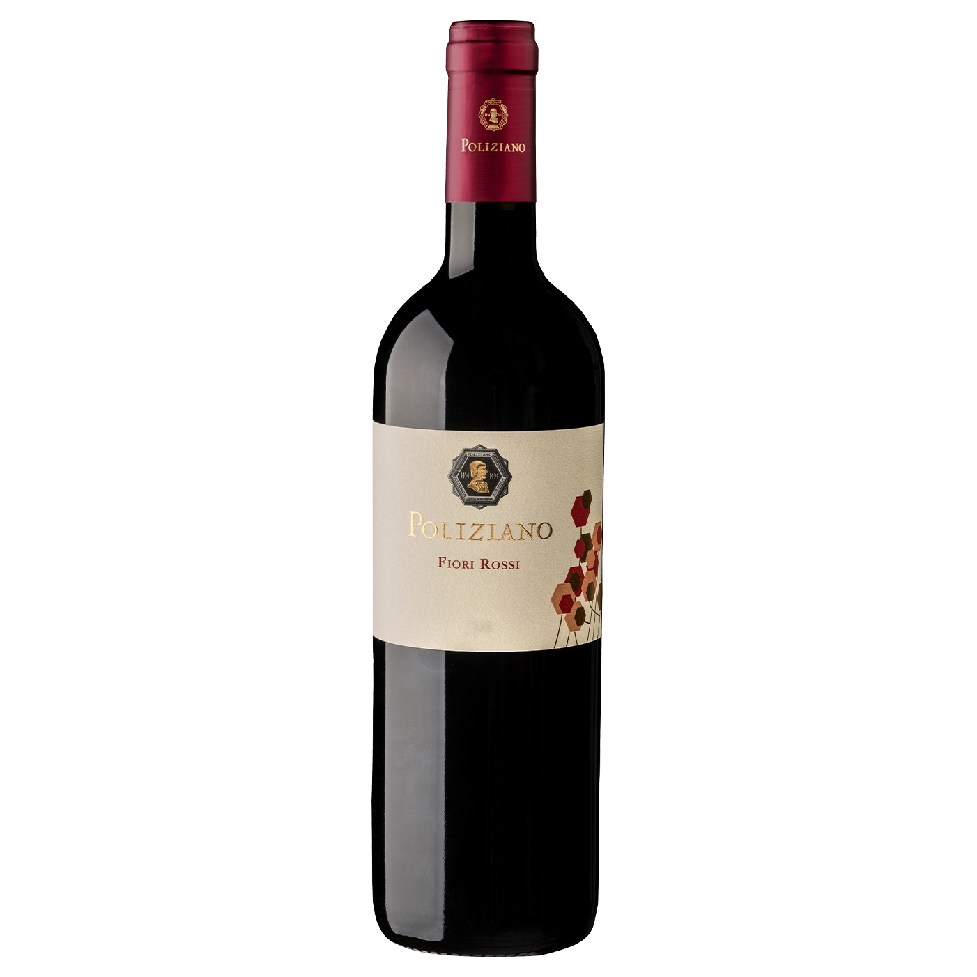 A bottle of 2023 Poliziano Fiori Rosso di Montepulciano DOC 750ml Red Wine