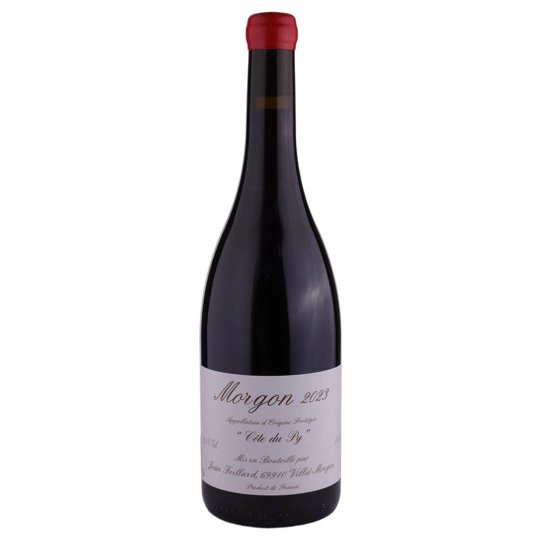 A bottle of 2023 Jean Foillard Morgon Cotes du Py 750ml Red Wine