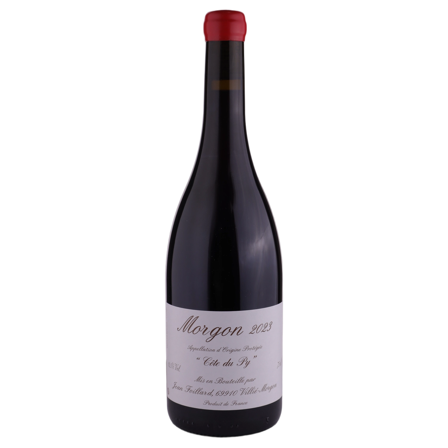 A bottle of 2023 Jean Foillard Morgon Cotes du Py 750ml Red Wine