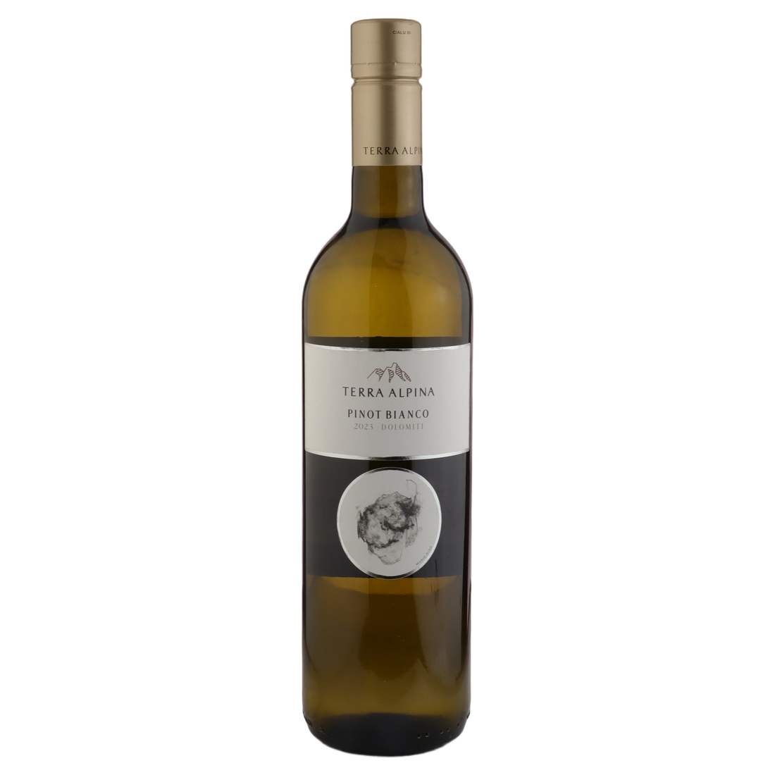 A bottle of 2023 Alois Lageder Terra Alpina Pinot Bianco Dolomiti 750ml White Wine