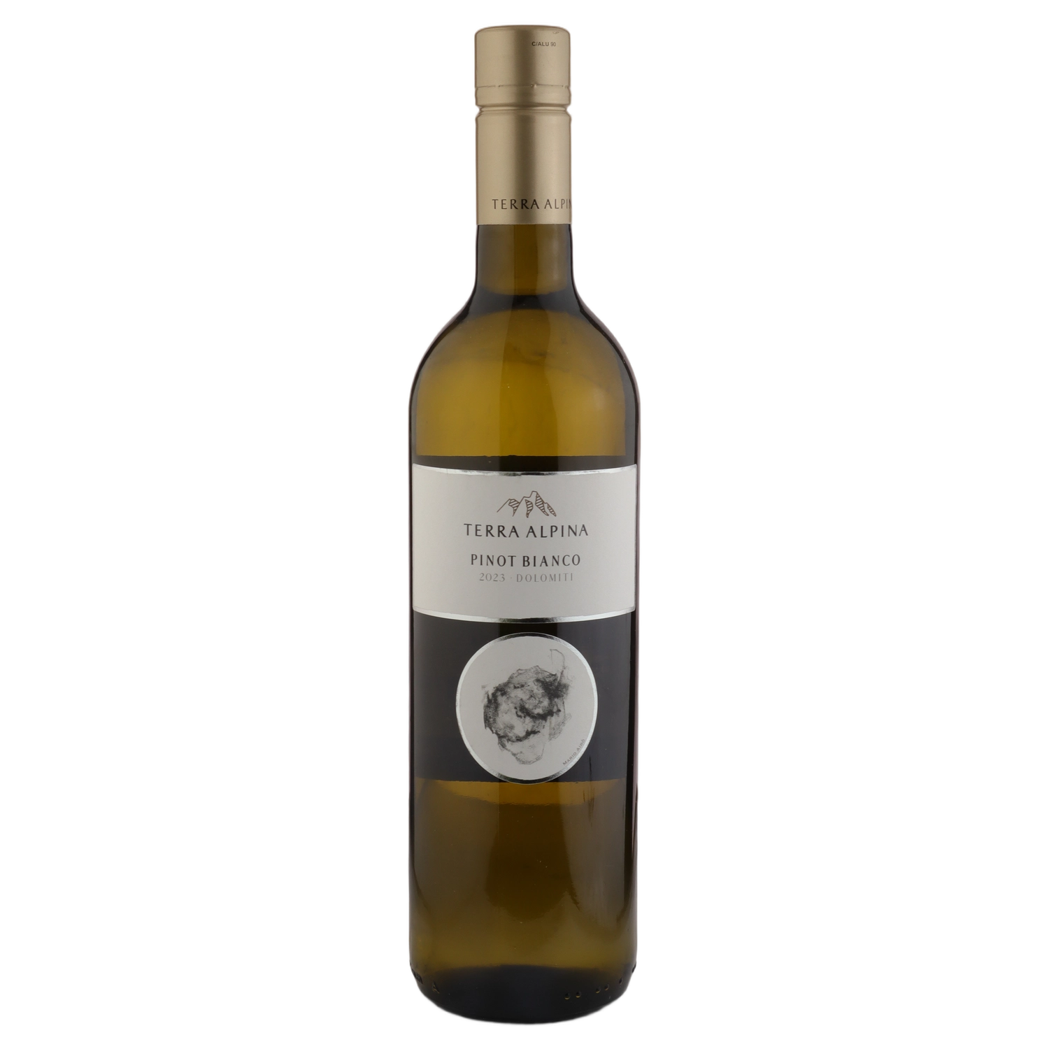 A bottle of 2023 Alois Lageder Terra Alpina Pinot Bianco Dolomiti 750ml White Wine