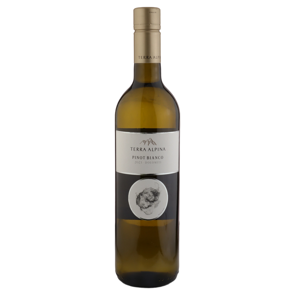 A bottle of 2023 Alois Lageder Terra Alpina Pinot Bianco Dolomiti 750ml White Wine